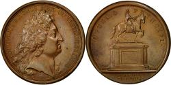 World Coins - France, Medal, Louis XIV, Equestrian Statue, 1649, Bronze, Mauger,