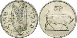 World Coins - Coin, Ireland, 5 Pence, 1980