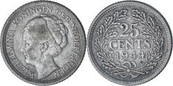 World Coins - Coin, Netherlands, Wilhelmina I, 25 Cents, 1944, , Silver, KM:164