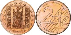 World Coins - Andorra, 2 Euro Cent, Fantasy euro patterns, Essai-Trial, Proof, 2003, Copper