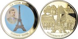World Coins - France, Medal, Monuments de Paris, La Tour Eiffel, Patrimoine Culturel
