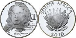 World Coins - South Africa, Rand, Nadine Gordimer, 2010, Proof, Silver,
