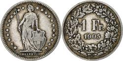 World Coins - Switzerland, Franc, 1905, Bern, Silver, , KM:24