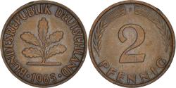 World Coins - Coin, GERMANY - FEDERAL REPUBLIC, 2 Pfennig, 1965, Stuttgart, , Bronze