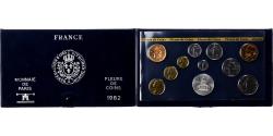 World Coins - France, Coffret 1 c. à 100 frs., 1982, MDP, série FDC,