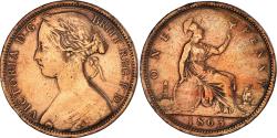 World Coins - Great Britain, Penny, 1863