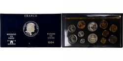 World Coins - France, Coffret 1 c. à 100 frs., 1984, MDP, série FDC,