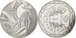 World Coins - France, 10 Euro, Coq, 2015, Pessac, Billon,