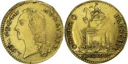 World Coins - France, Token, Louis XV, Statue de Louis XV à Bordeaux, 1743, Brass,
