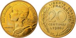 World Coins - France, 20 Centimes, Marianne, 1980, Paris, Lagriffoul, Aluminum-Bronze