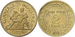 World Coins - France, Franc, Chambre de commerce, 1921, Paris, Aluminum-Bronze,