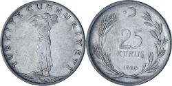 World Coins - Turkey, 25 Kurus, 1960