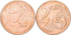 World Coins - France, 2 Euro Cent, 2010, Paris, BU, , Copper Plated Steel, KM:1283