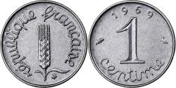 World Coins - France, Centime, Épi, 1969, Paris, Stainless Steel, , Gadoury:91