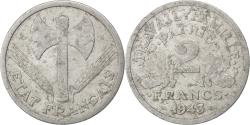 World Coins - Coin, France, Bazor, 2 Francs, 1943, , Aluminum, KM:904.2, Gadoury:536