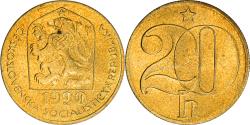 World Coins - Coin, Czechoslovakia, 20 Haleru, 1990, , Nickel-brass, KM:74