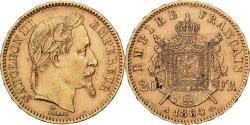 World Coins - France, Napoleon III, 20 Francs, Napoléon III, 1864, Paris, Gold,
