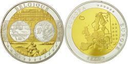 World Coins - Belgium, Medal, L'Europe, Jonction Nord-Midi, 2002, , Silver