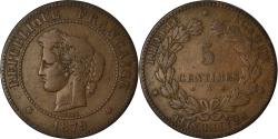 World Coins - Coin, France, Cérès, 5 Centimes, 1879, Paris, , Bronze, KM:821.1