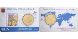 World Coins - Vatican, Pope Francis I, 50 Euro Cent, Stamp & coin card n°29, 2019, Nordic