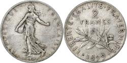World Coins - France, Semeuse, 2 Francs, 1899, Paris, , Silver, KM:845.1, Gadoury:532