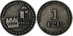 World Coins - France, Ecu, Perpignan la catalane, 1994, Nickel,