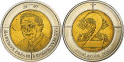 World Coins - Vatican, Token, 2 E, Essai-Trial Benoit XVI, 2007, Bi-Metallic,