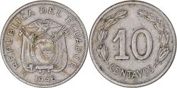 World Coins - Coin, Ecuador, 10 Centavos, Diez, 1946