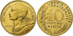World Coins - France, 10 Centimes, Marianne, 1977, Monnaie de Paris, série FDC