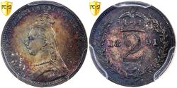 World Coins - Great Britain, Victoria, 2 Pence, Maundy, 1891, Silver, PCGS, , Spink:3935
