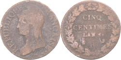 World Coins - Coin, France, Dupré, 5 Centimes, AN 8, , Copper, Gadoury:126a