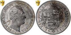 World Coins - Kingdom of Saxony, Friedrich August II, Thaler, 1851, Dresden, Silver, PCGS
