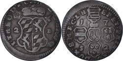 World Coins - Coin, LIEGE, John Theodore, 2 Liards, 1752, Liege, Frappe décentrée