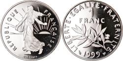 World Coins - Coin, France, Semeuse, Franc, 1999, Paris, Proof, , Nickel, KM:925.1