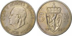 World Coins - Norway, Olav V, 5 Kroner, 1963, Copper-nickel, , KM:412