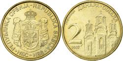 World Coins - Serbia, 2 Dinara, 2007, Nickel-brass, , KM:46