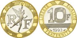 World Coins - Coin, France, Génie, 10 Francs, 1993, Paris, Proof, , Aluminum-Bronze