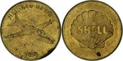 World Coins - France, Token, Collection Shell, Heinkel HE 178, Bronze-Aluminium,