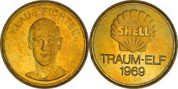 World Coins - Germany, Token, Shell, Traum-Elf, Football, Klaus Fichtel, 1969,