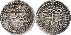 World Coins - Algeria, Mahmud II, 1/8 Budju, 1822/AH1237, Silver,