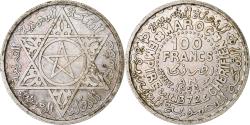 World Coins - MOROCCO, 100 Francs, 1953, Paris, KM #52, , Silver, 4.00