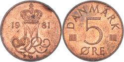 World Coins - Coin, Denmark, 5 Öre, 1981