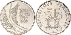 World Coins - Coin, France, Tour Eiffel, 5 Francs, 1989, Paris, , Nickel, KM:968
