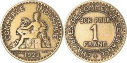 World Coins - Coin, France, Chambre de commerce, Franc, 1922, Paris,