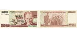 World Coins - Banknote, Turkey, 100,000 Lira, 1996-1998, KM:206, UNC(64)