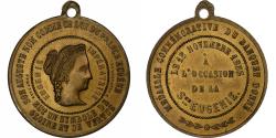 World Coins - France, Medal, Banquet de la Sainte Eugénie, 1853, Brass,