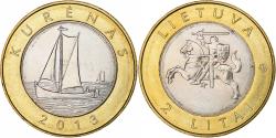 World Coins - Lithuania, 2 Litai, 2013, kurenas, Bi-Metallic, , KM:112