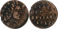 World Coins - County of Montbéliard, Léopold Eberhard, Liard de Montbéliard, 1715, copper