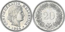 World Coins - Coin, Switzerland, 20 Rappen, 1994
