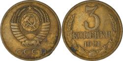 World Coins - Coin, Russia, 3 Kopeks, 1981, Saint-Petersburg, , Aluminum-Bronze